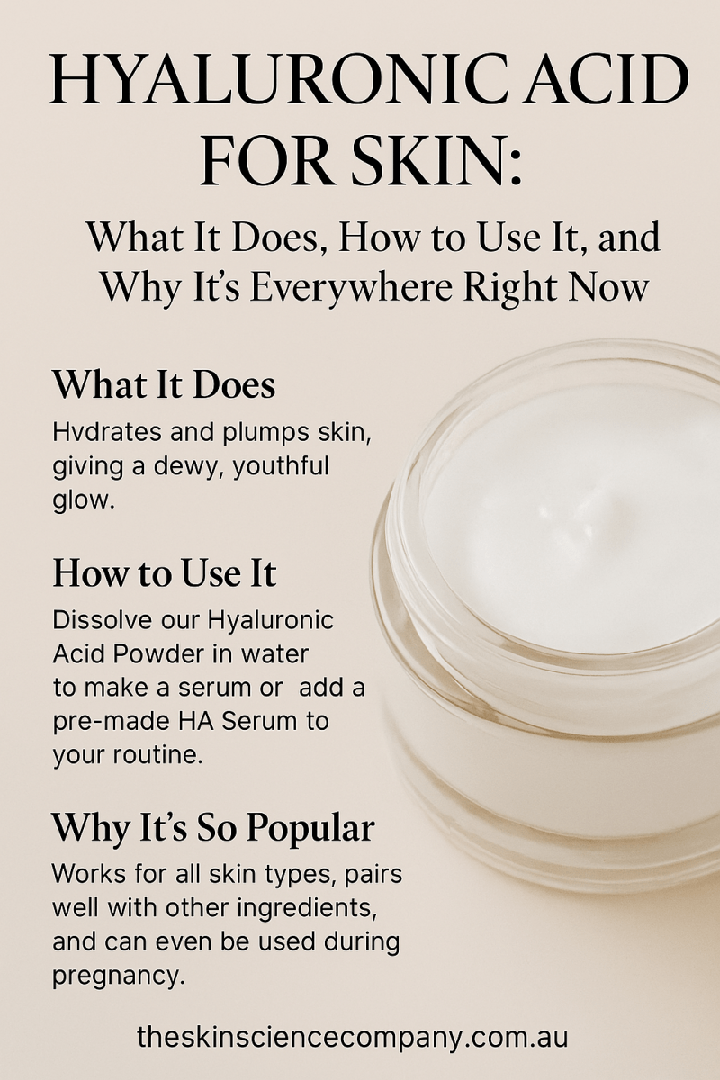 Hyaluronic Acid for Skin: What It Does, How to Use It, and Why It's Everywhere Right Now - The SkinScience Company