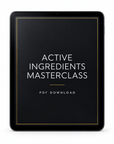 Active Ingredients Masterclass - eBook - The SkinScience Company
