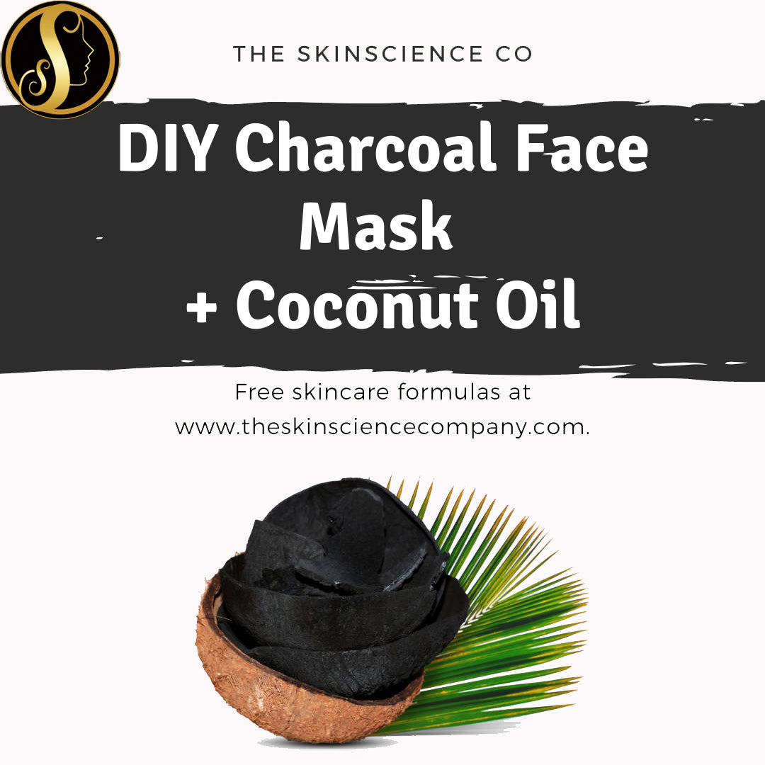 How to make your own Charcoal Face Mask with Coconut Oil