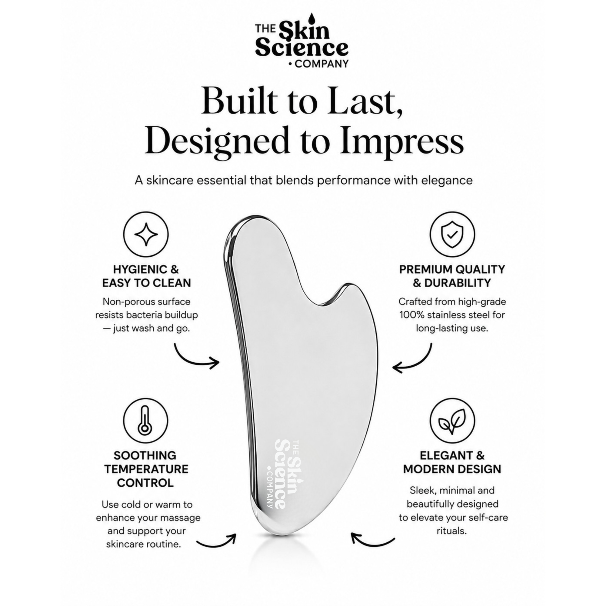Stainless steel Gua Sha