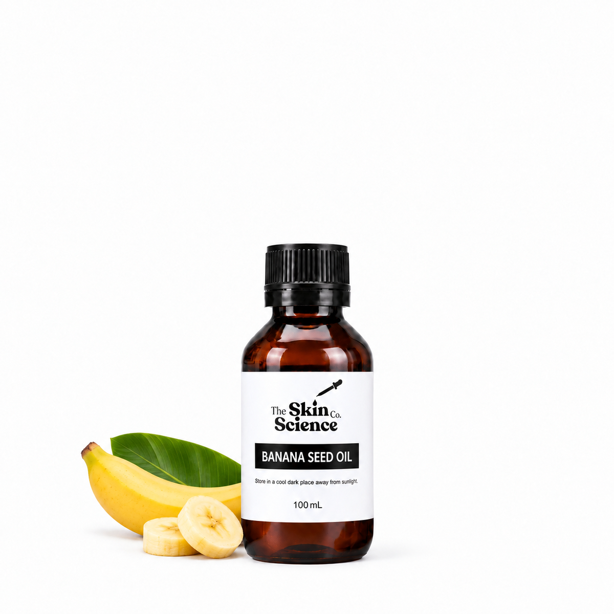 Banana Seed Oil, 100 mL, amber bottle with black cap