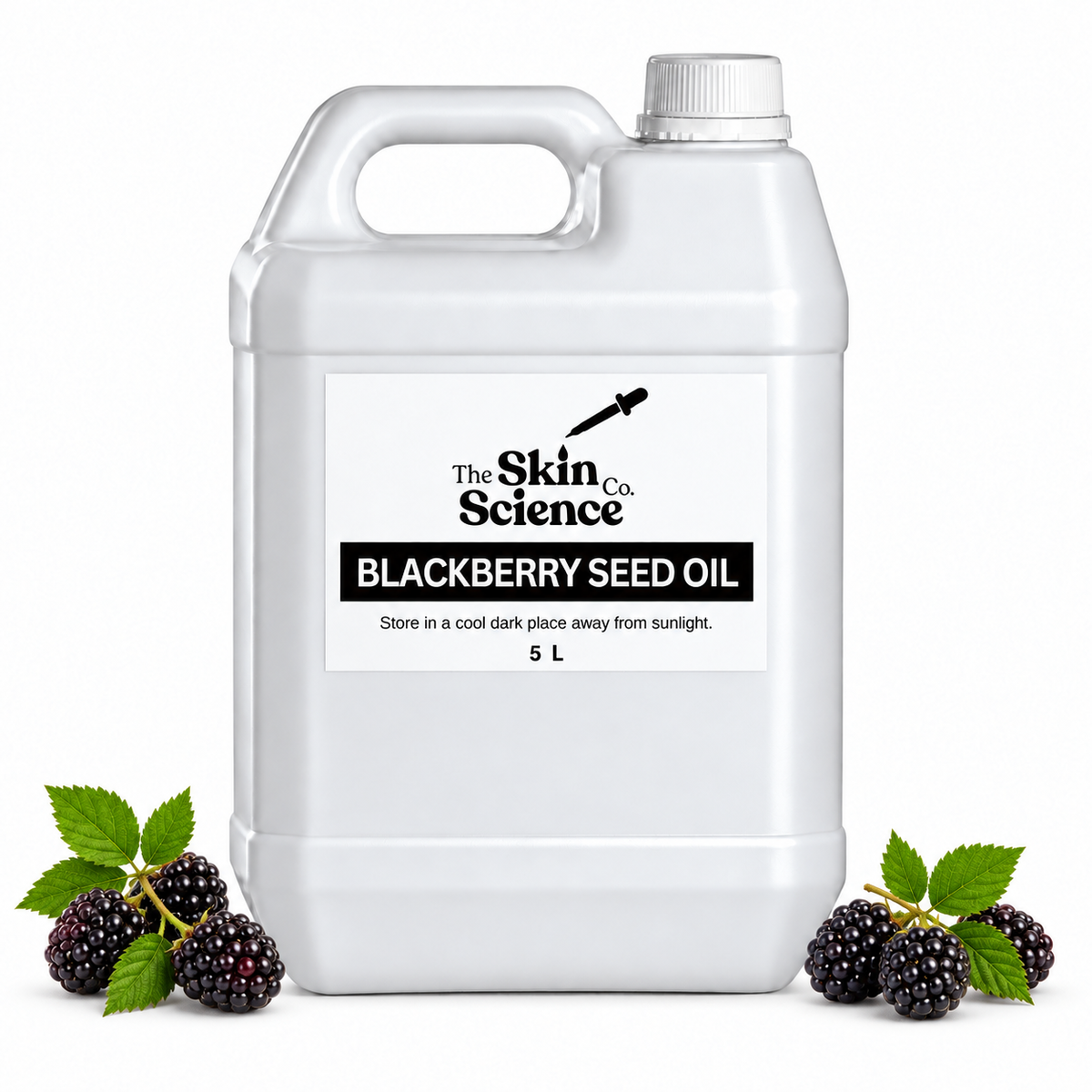 Blackberry Seed Oil, 5 L, white container