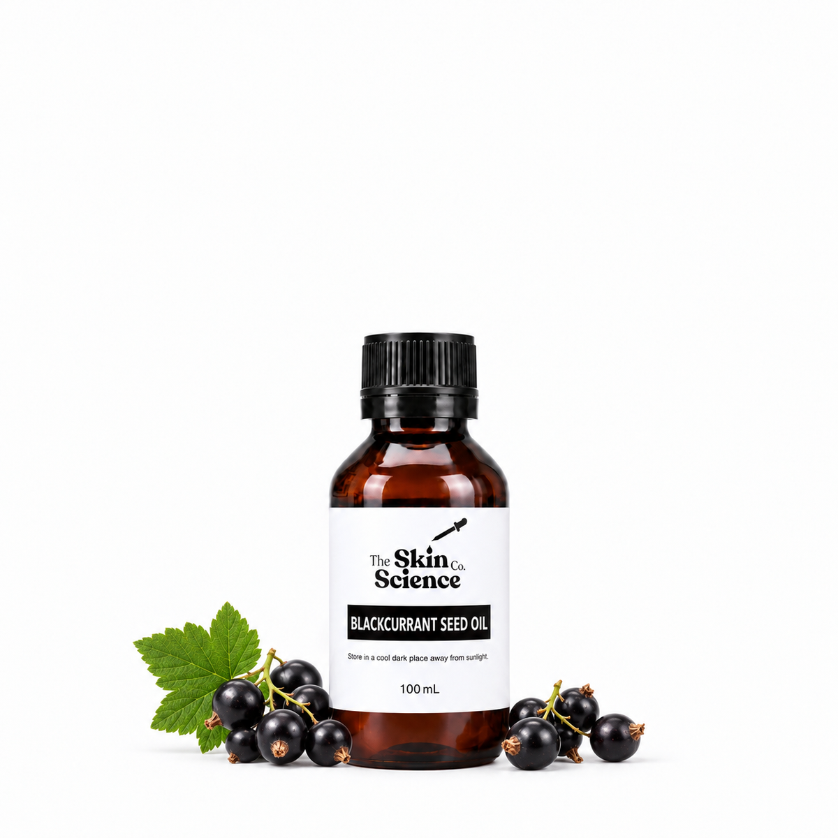 Blackcurrant Seed Oil, 100 mL, amber black-cap bottle