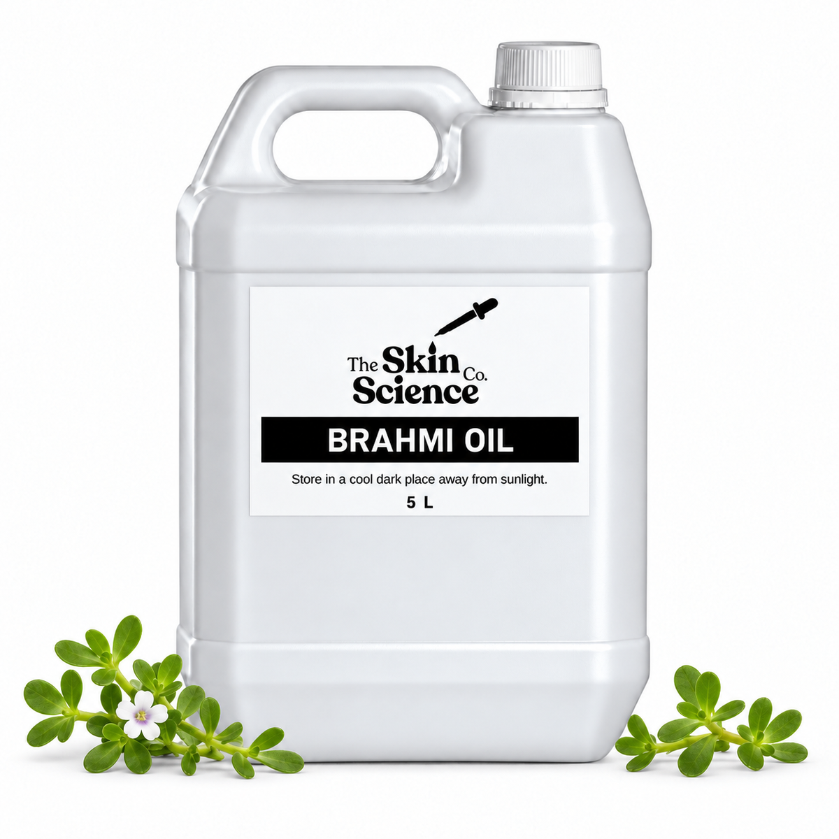 Brahmi Oil, 5 L, white container
