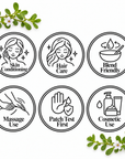 Brahmi Oil, six-circle feature page