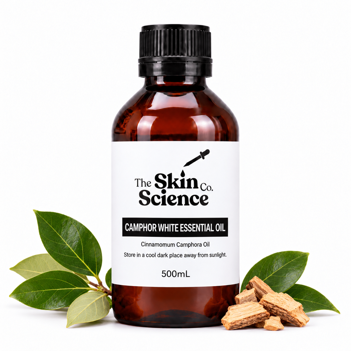 Camphor White Essential Oil 500mL — SSC approved size-specific packaging