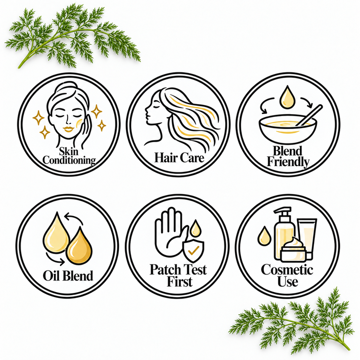 Carrot Seed Oil — Skin Conditioning, Hair Care, Blend Friendly, Oil Blend, Patch Test First, Cosmetic Use