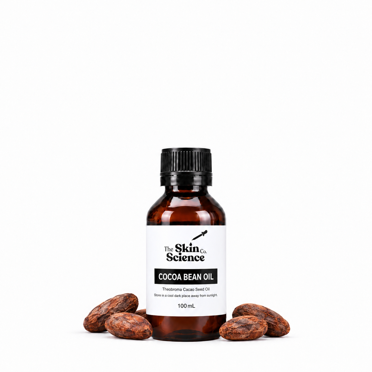 Cocoa Bean Oil 100mL — SSC approved size-specific packaging