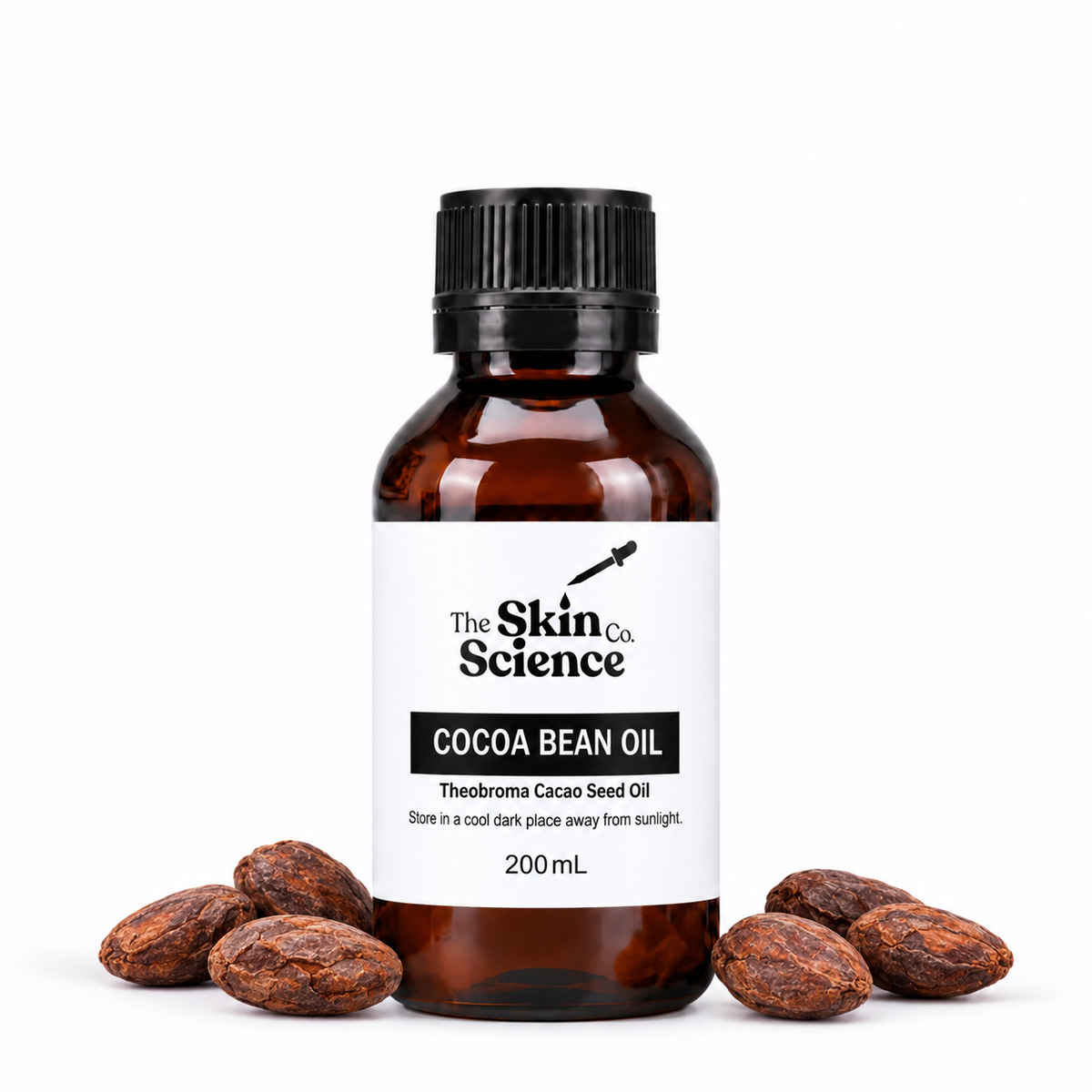 Cocoa Bean Oil 200mL — SSC approved size-specific packaging