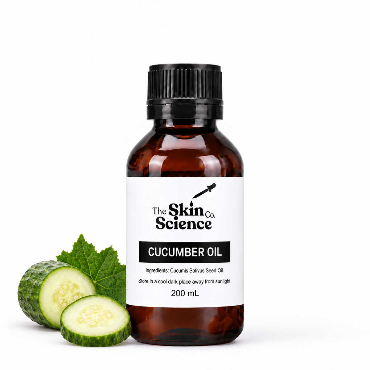 Cucumber Oil 200 mL — SSC approved size-specific packaging