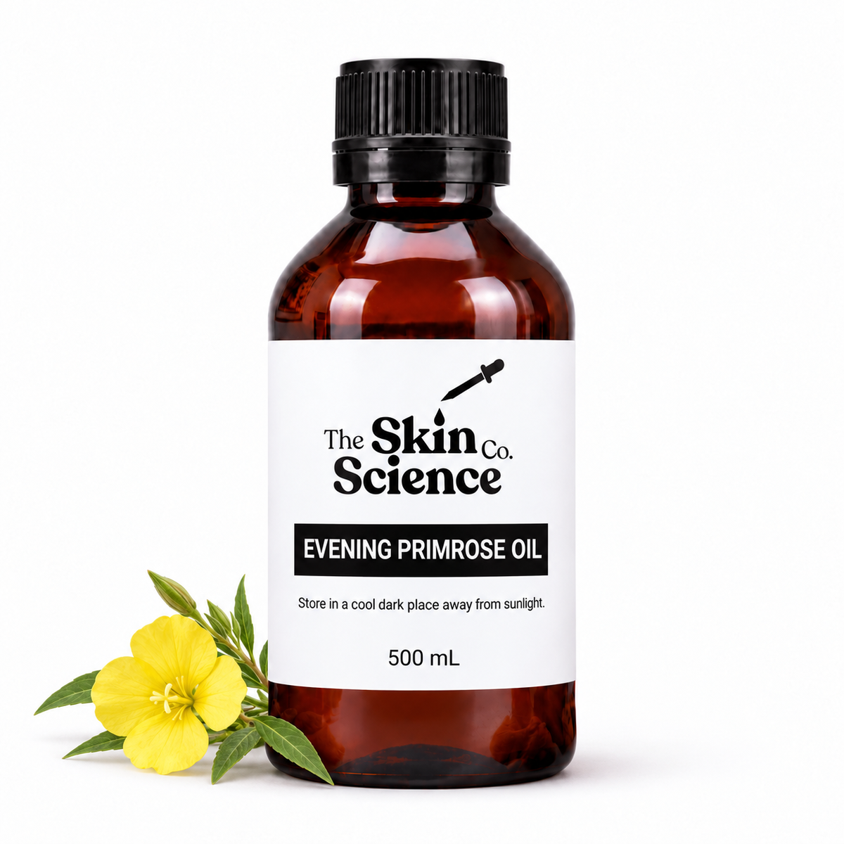 Evening Primrose Oil 500 mL — SSC approved size-specific packaging