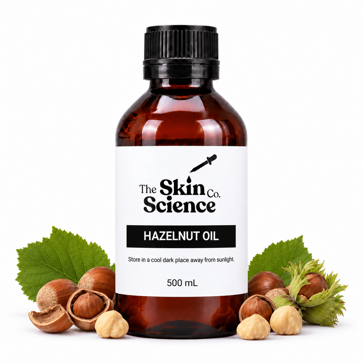 Hazelnut Oil 500 mL — SSC approved size-specific packaging