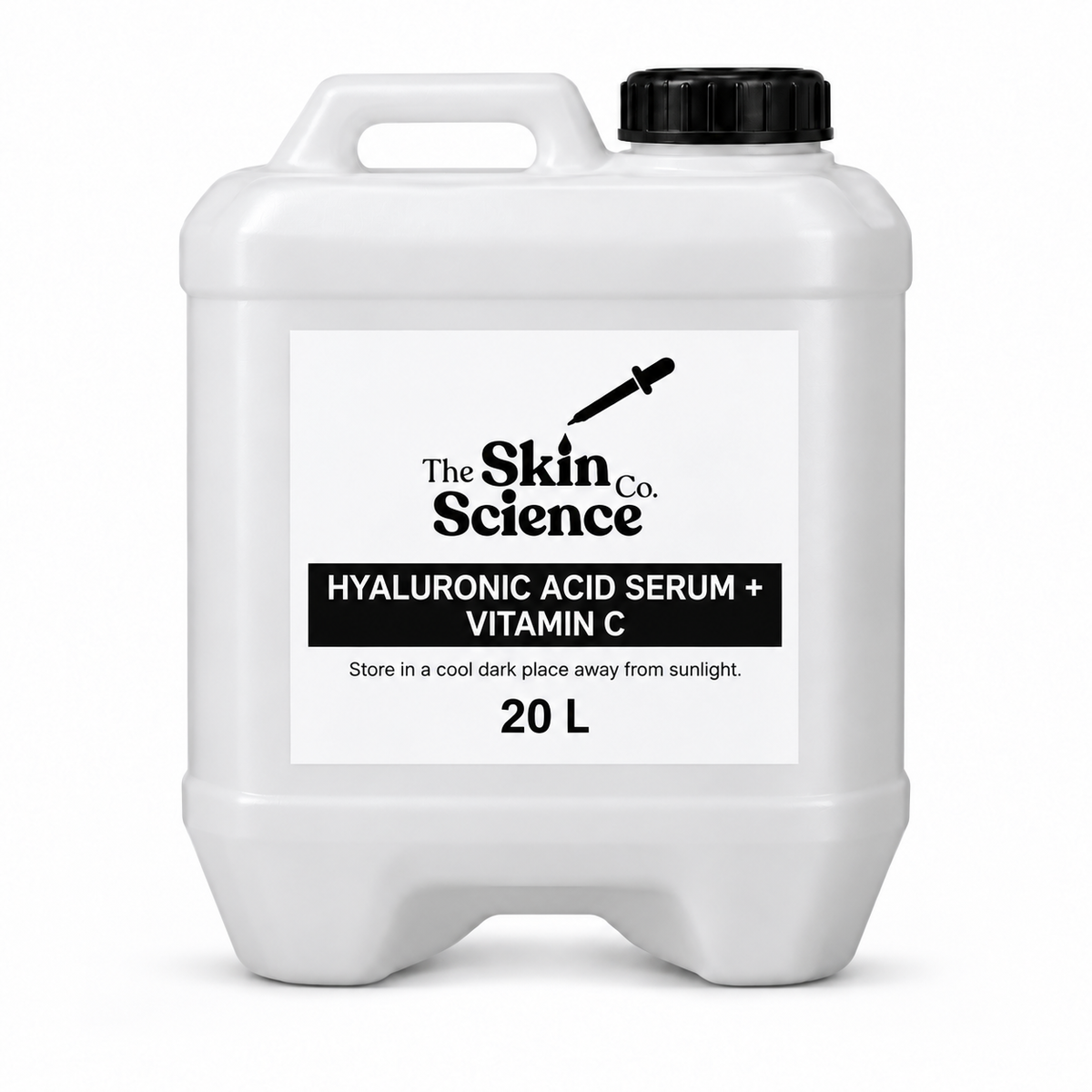 Hyaluronic Acid Serum + Vitamin C 20 L — SSC approved white container