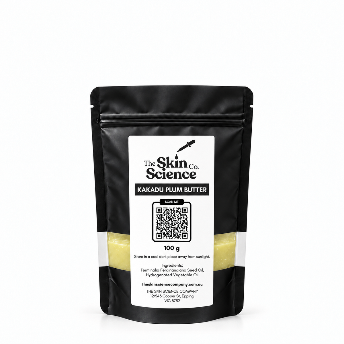 Kakadu Plum Butter 100 g — SSC black windowed stand-up pouch