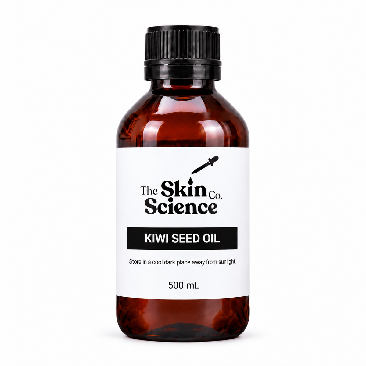 Kiwi Seed Oil 500 mL — SSC amber black screw-cap bottle