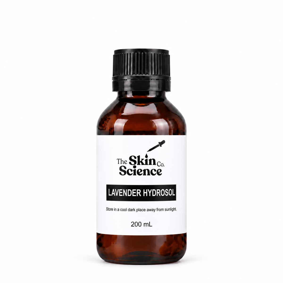 Lavender Hydrosol 200 mL — SSC amber black screw-cap bottle