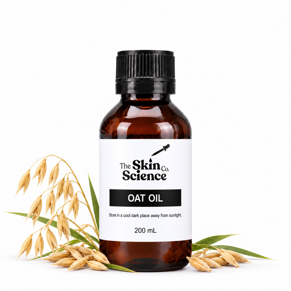 Oat Oil 200 mL — SSC amber black screw-cap bottle