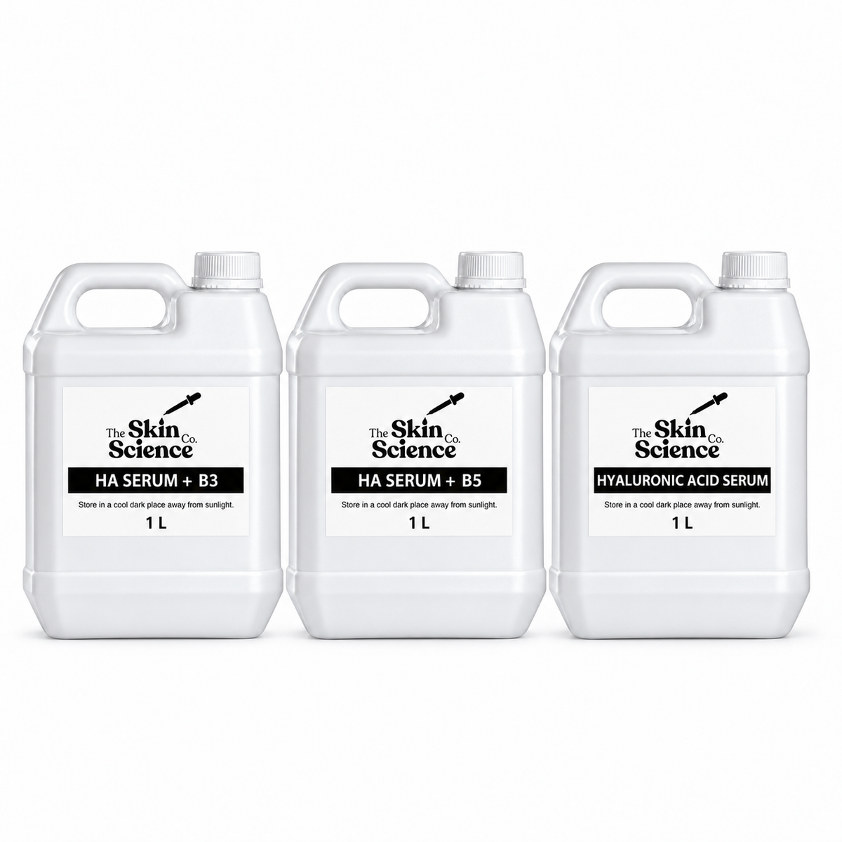 Ultimate HA Serum Bundle — HA SERUM + B3 — 1 L; HA SERUM + B5 — 1 L; HYALURONIC ACID SERUM — 1 L.