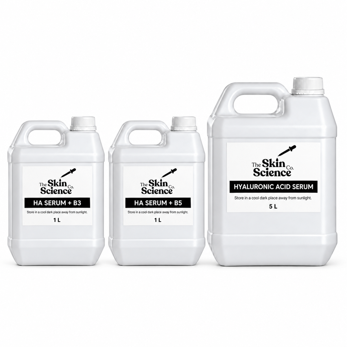 Ultimate HA Serum Bundle — HA SERUM + B3 — 1 L; HA SERUM + B5 — 1 L; HYALURONIC ACID SERUM — 5 L.