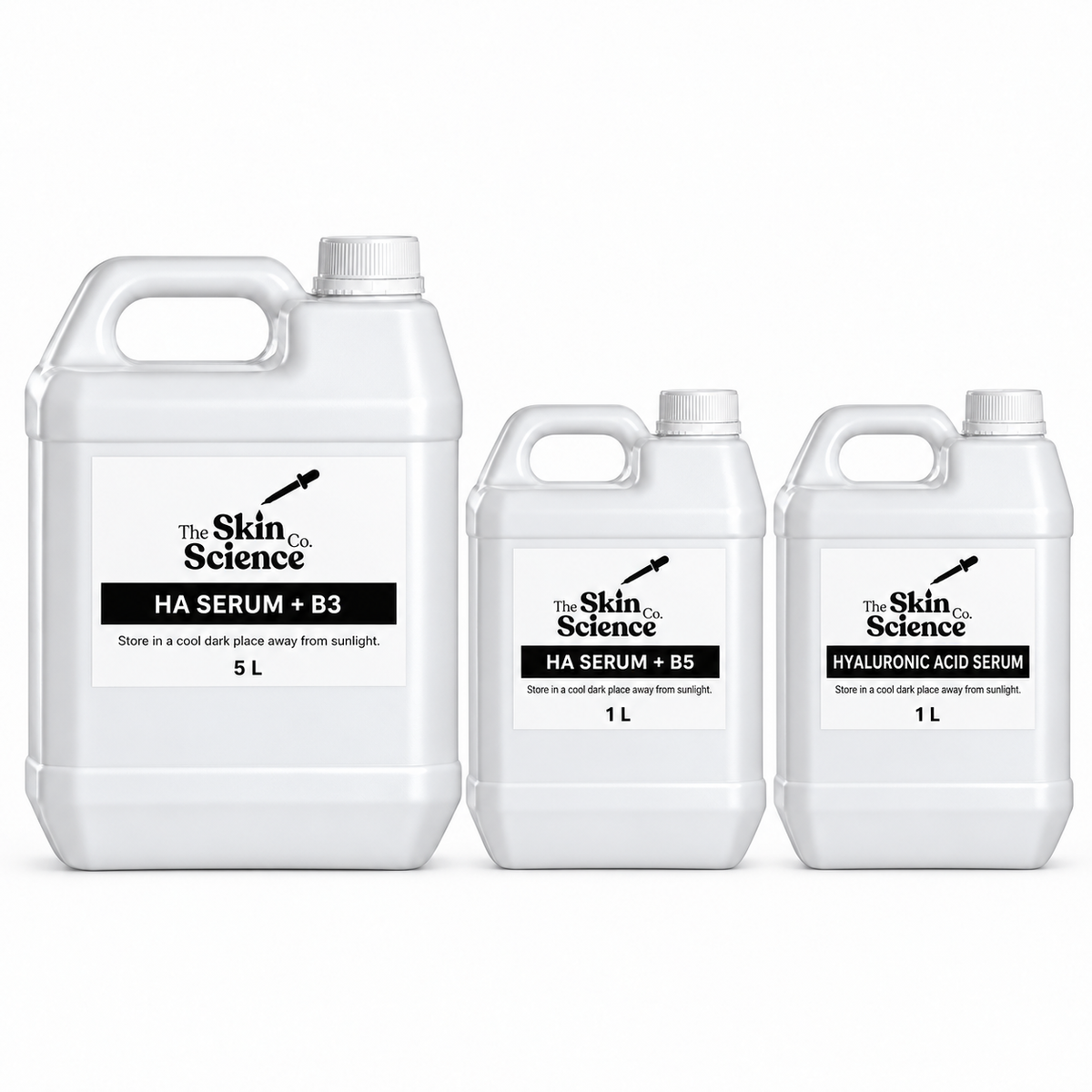 Ultimate HA Serum Bundle — HA SERUM + B3 — 5 L; HA SERUM + B5 — 1 L; HYALURONIC ACID SERUM — 1 L.