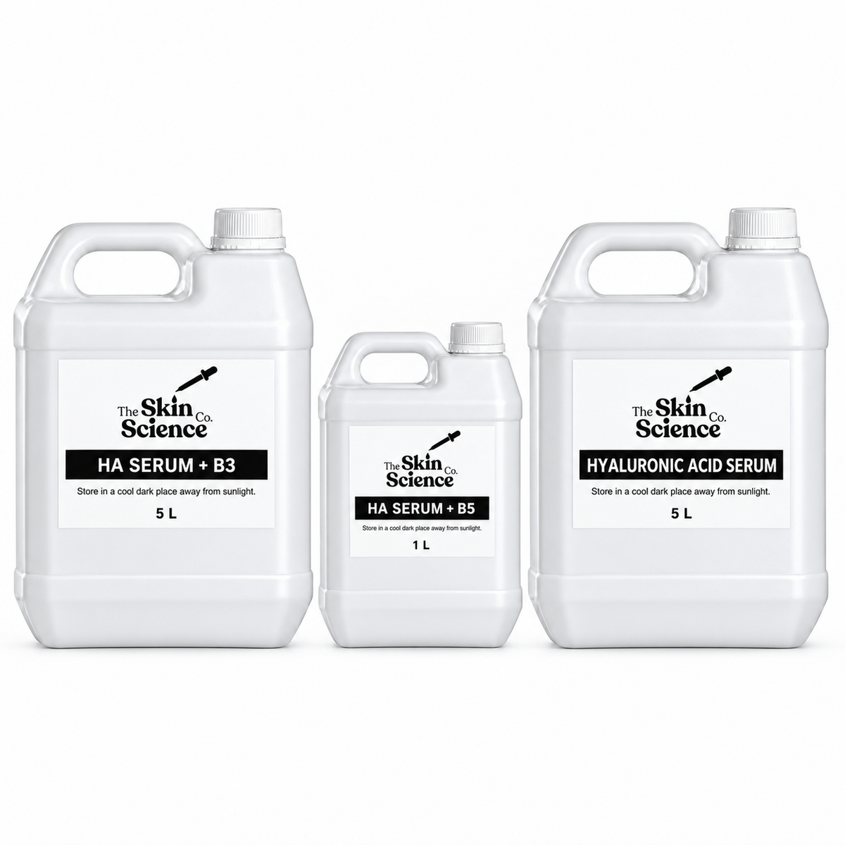 Ultimate HA Serum Bundle — HA SERUM + B3 — 5 L; HA SERUM + B5 — 1 L; HYALURONIC ACID SERUM — 5 L.