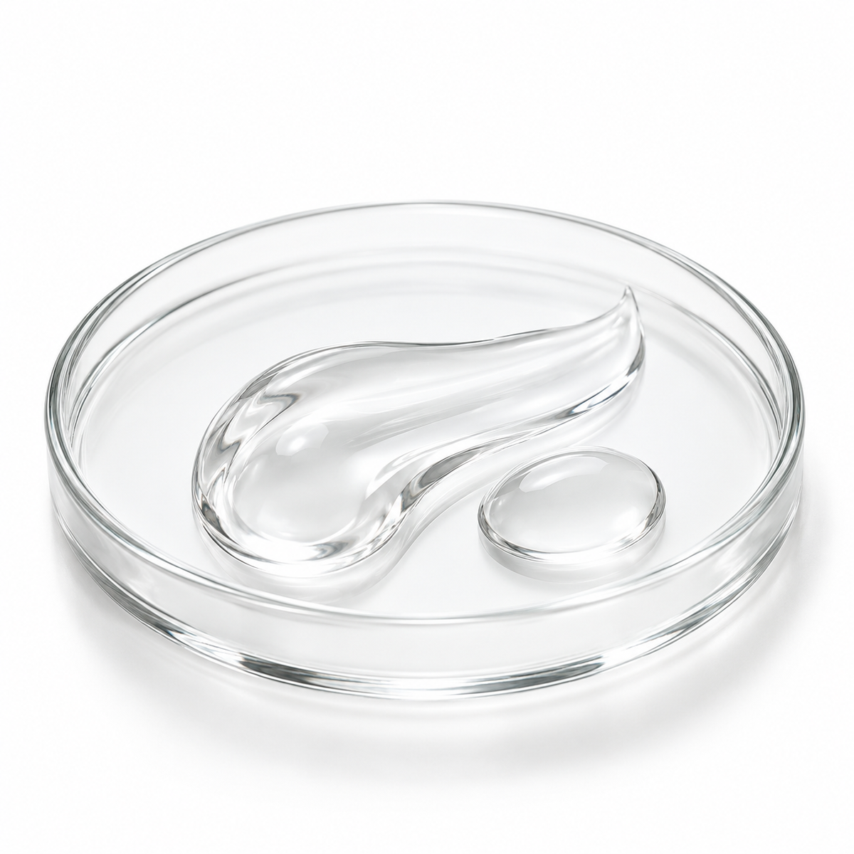 Clear hyaluronic acid serum material