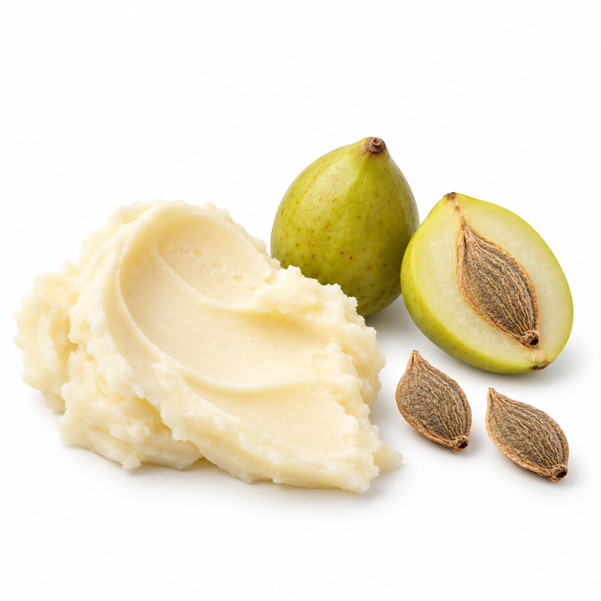 Kakadu plum butter material with fruit and seeds