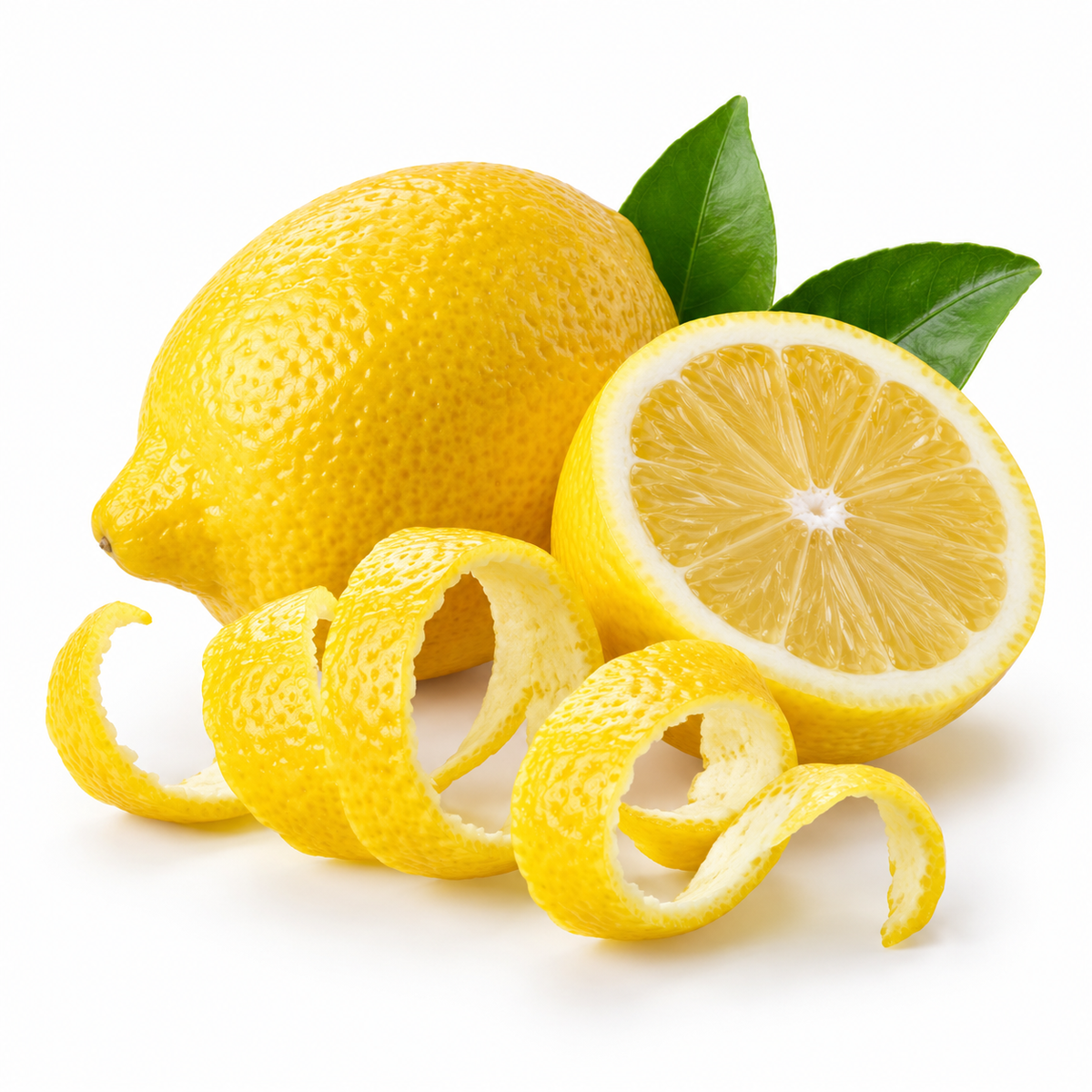 Fresh lemon and peel, source of lemon essential oil | The Skin Science Company