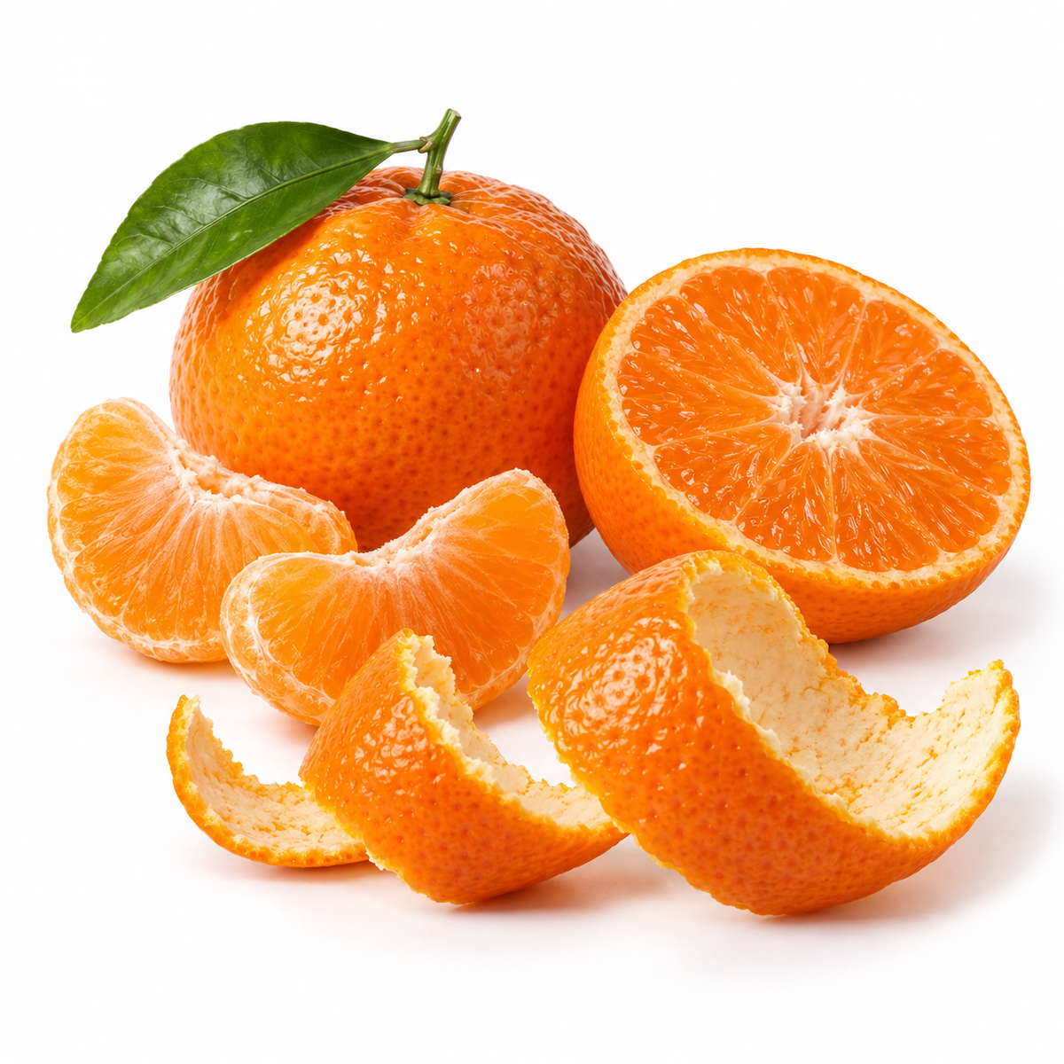 Citrus reticulata mandarins and peel, source of mandarin essential oil