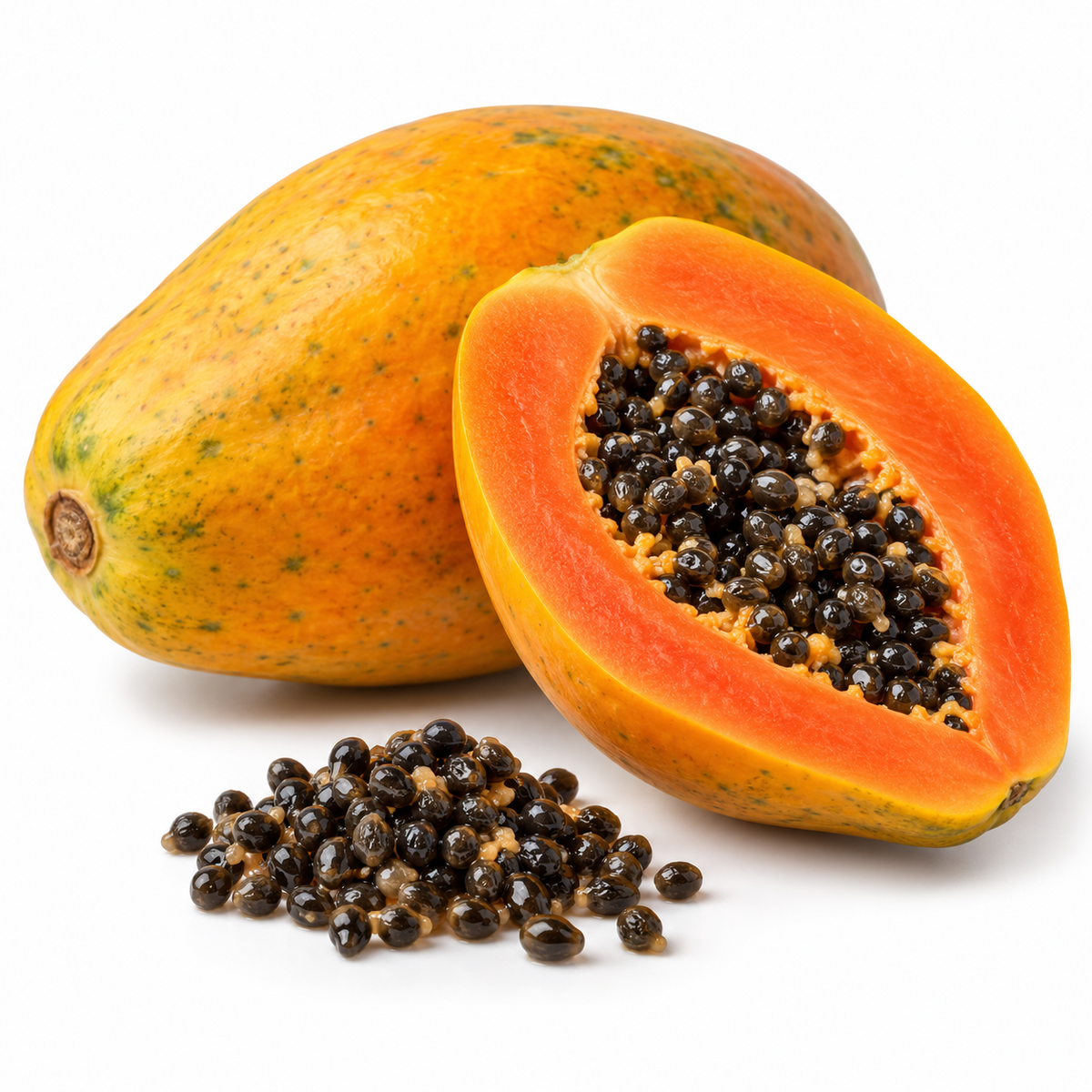 Papaya fruit and seeds, source of papaya seed oil