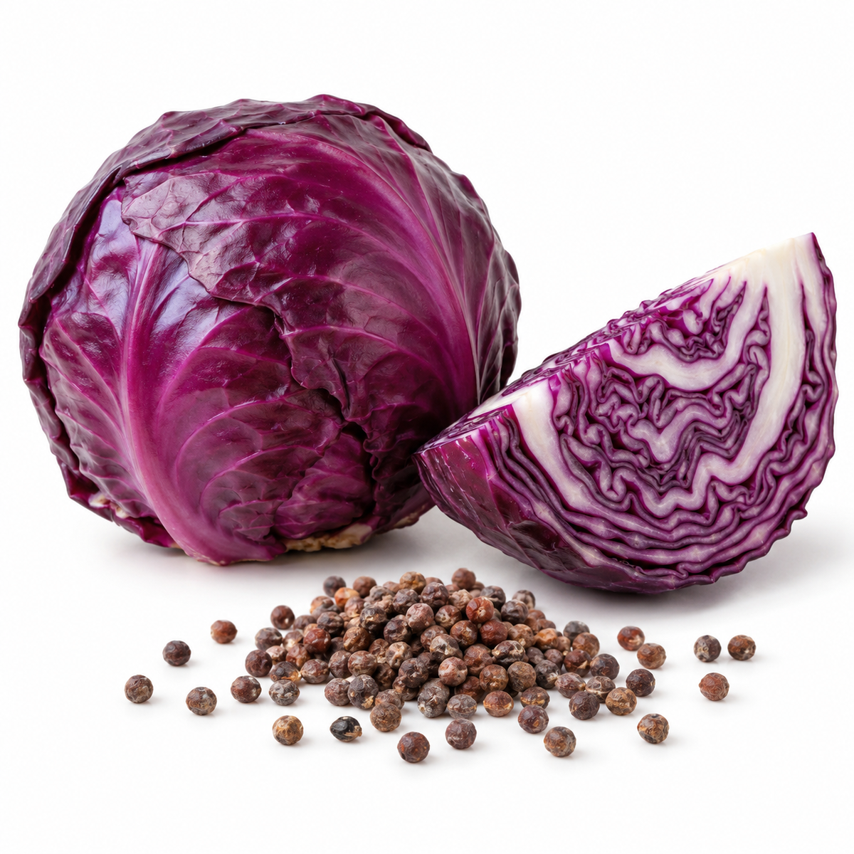 Red cabbage seeds with red cabbage, source of Red Cabbage Oil