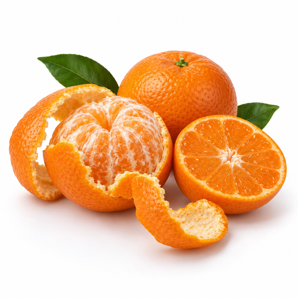 Tangerine fruit and peel, source of Citrus reticulata peel oil