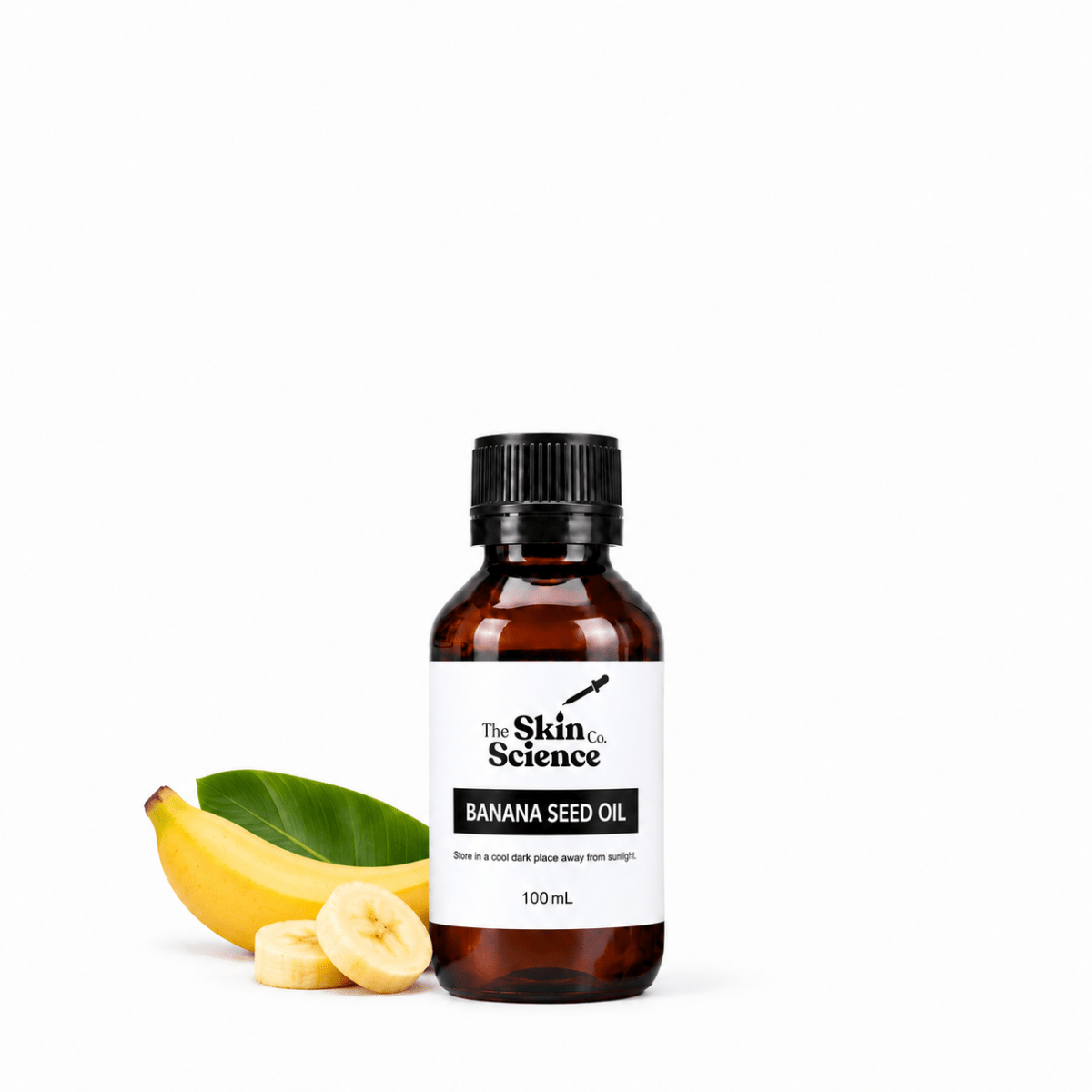 Banana Seed Oil, 100 mL, amber bottle with black cap