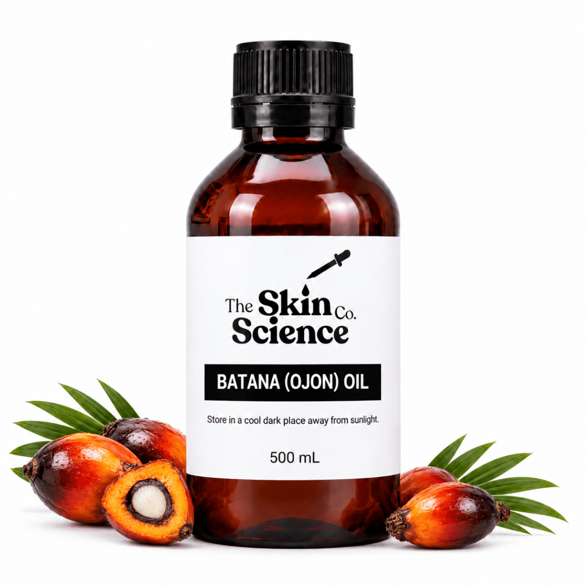 Batana (Ojon) Oil, 500 mL, amber black-cap bottle