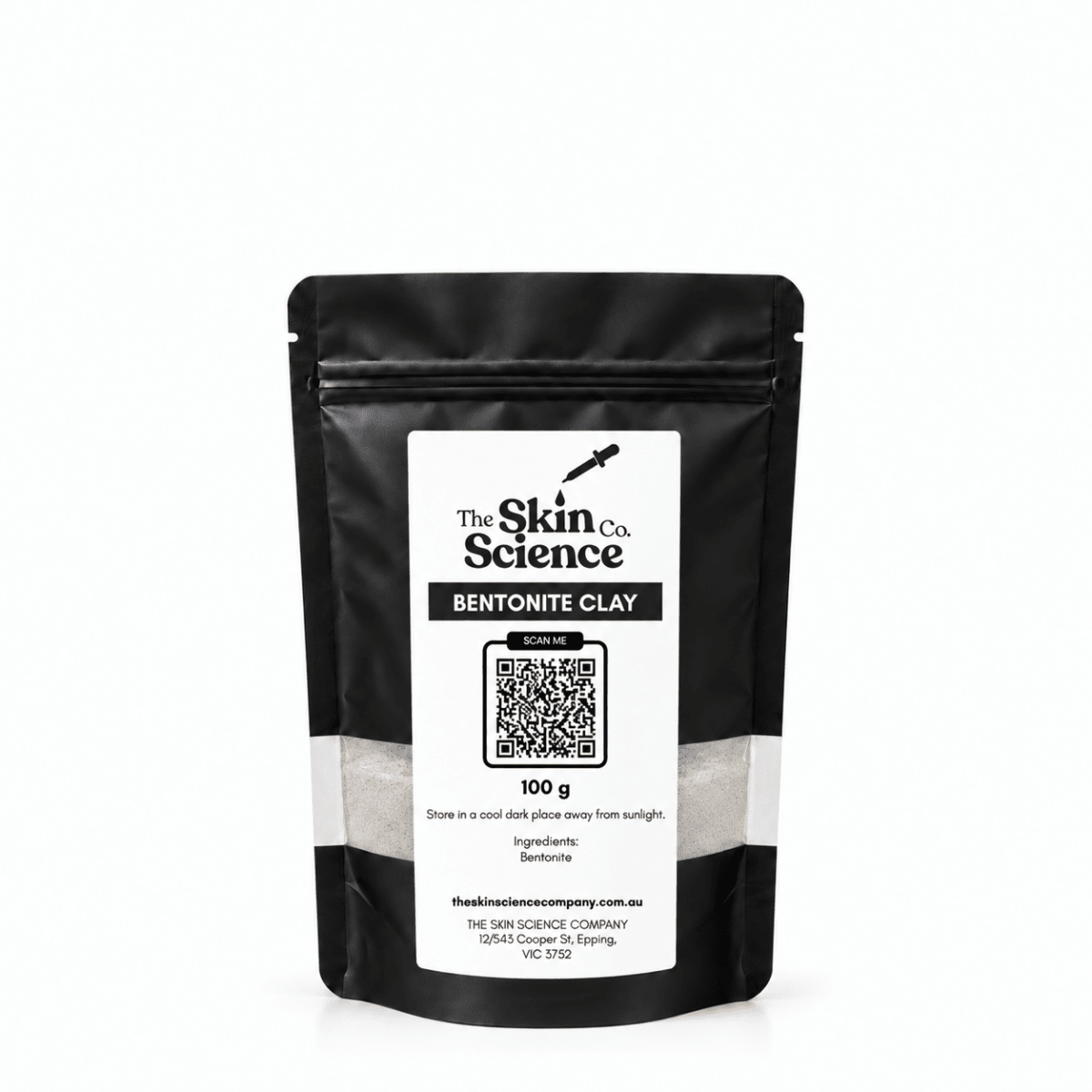 Bentonite Clay 100 g, cosmetic clay | The Skin Science Company