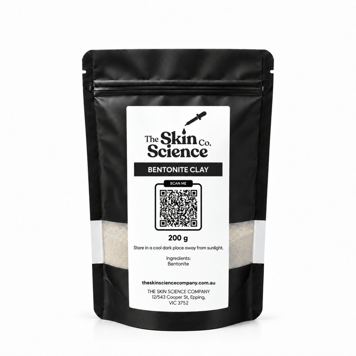 Bentonite Clay 200 g, cosmetic clay | The Skin Science Company