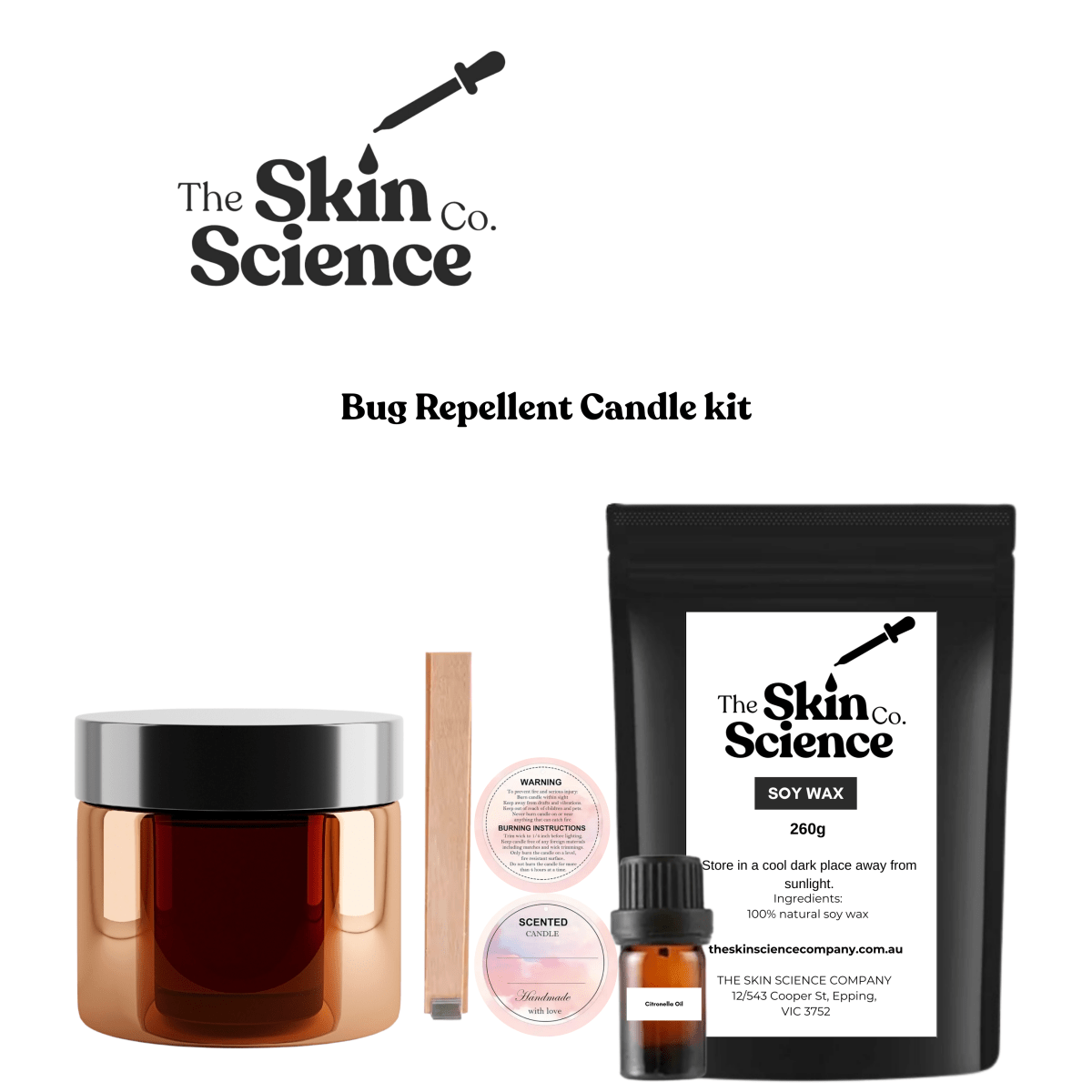 Bug Repellent Candle kit - The SkinScience Company