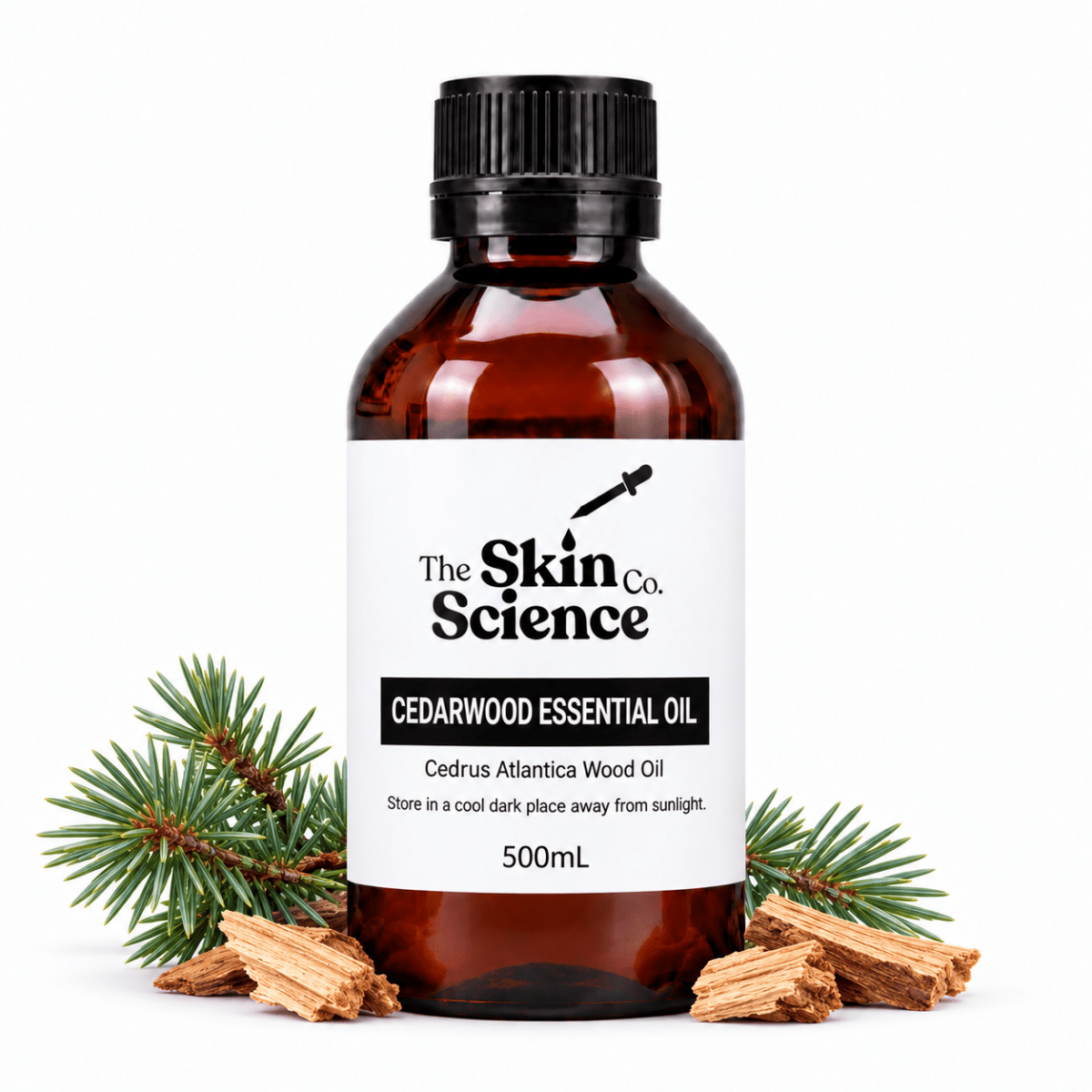 Cedarwood Essential Oil 500mL — SSC approved size-specific packaging