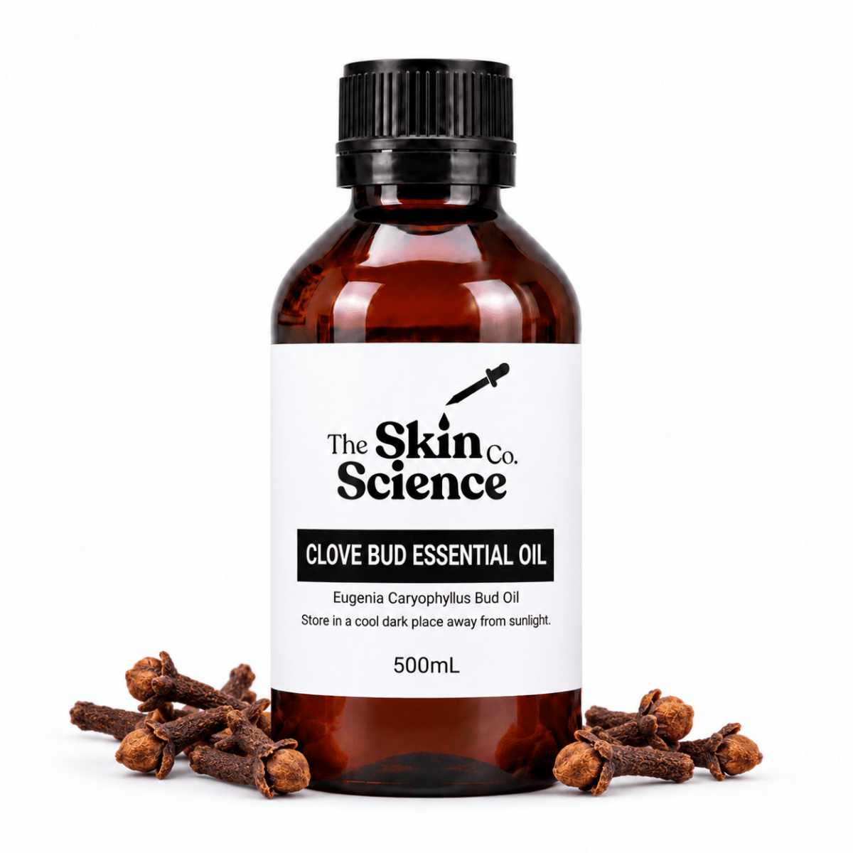Clove Bud Essential Oil 500mL — SSC approved size-specific packaging