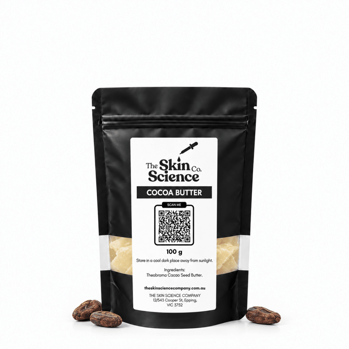 Cocoa Butter 100 g — SSC approved size-specific packaging