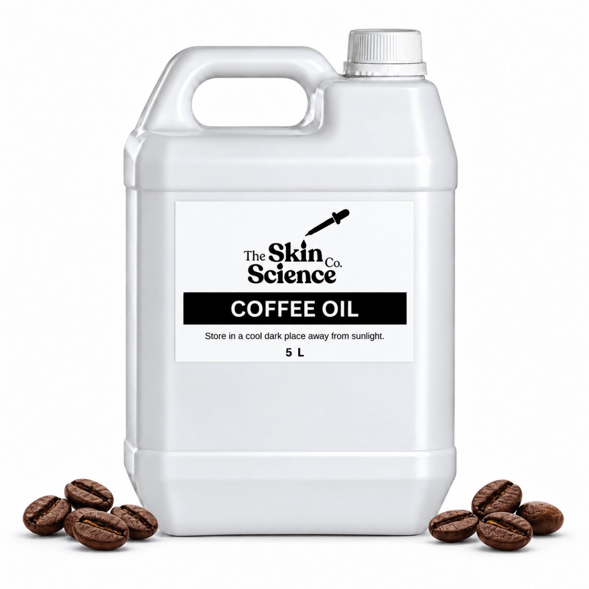 Coffee Oil (bulk wholesale) 5 L, cosmetic-grade carrier oil | The Skin Science Company
