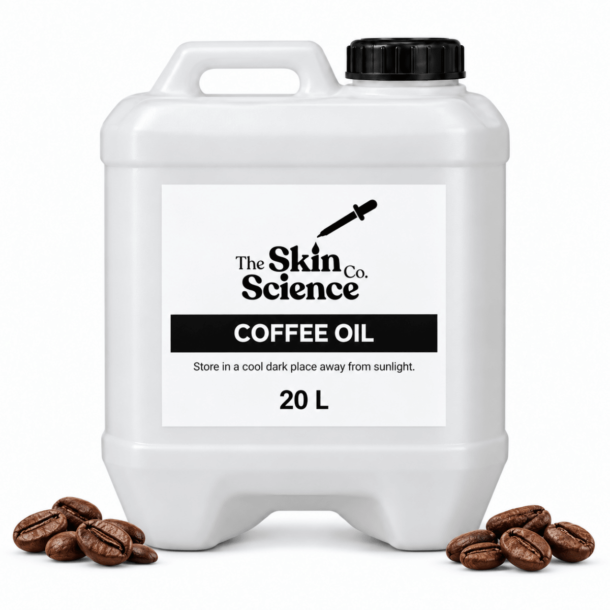 Coffee Oil (bulk wholesale) 20 L, cosmetic-grade carrier oil | The Skin Science Company