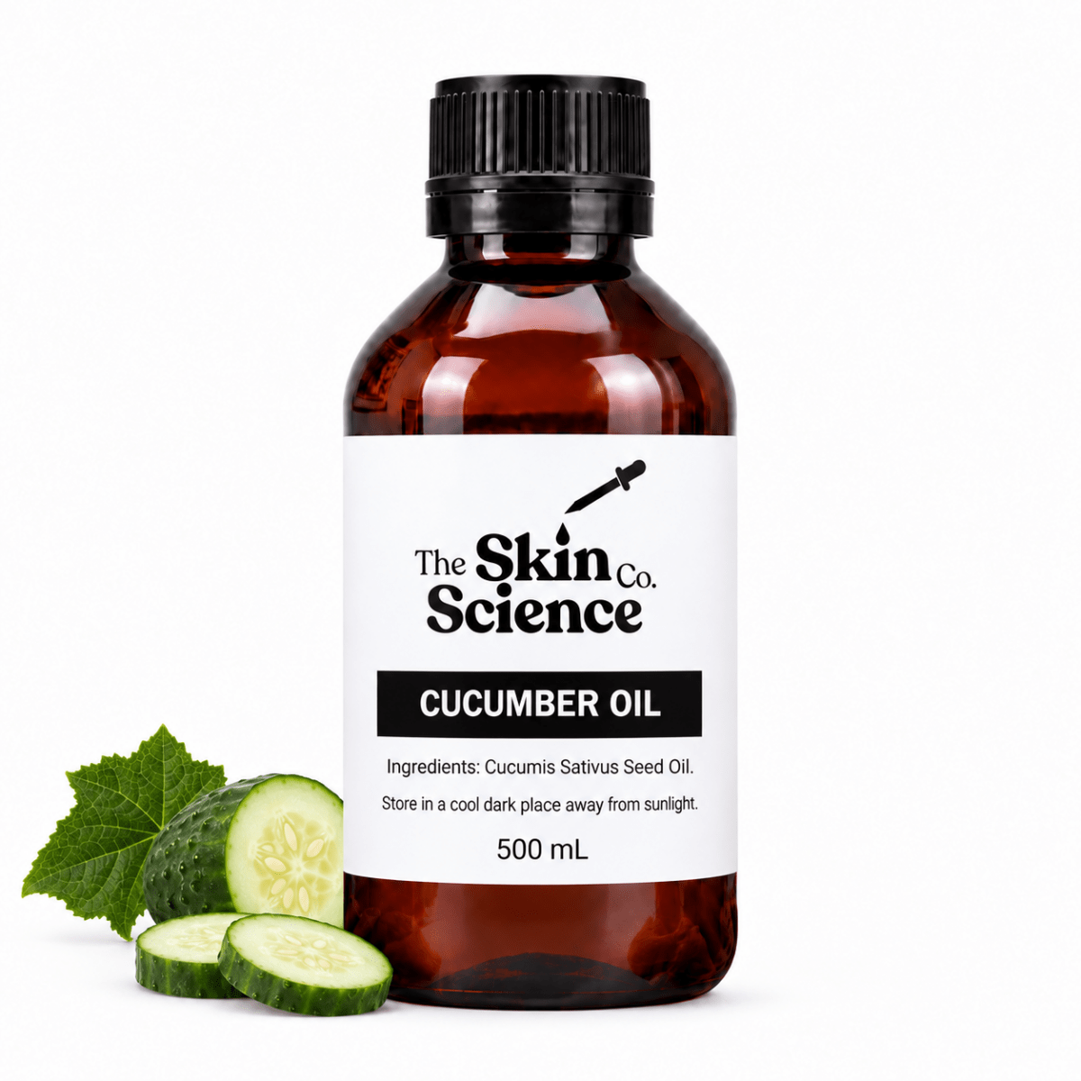 Cucumber Oil 500 mL — SSC approved size-specific packaging