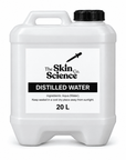 Distilled Water (bulk wholesale) 20 L, cosmetic ingredient | The Skin Science Company