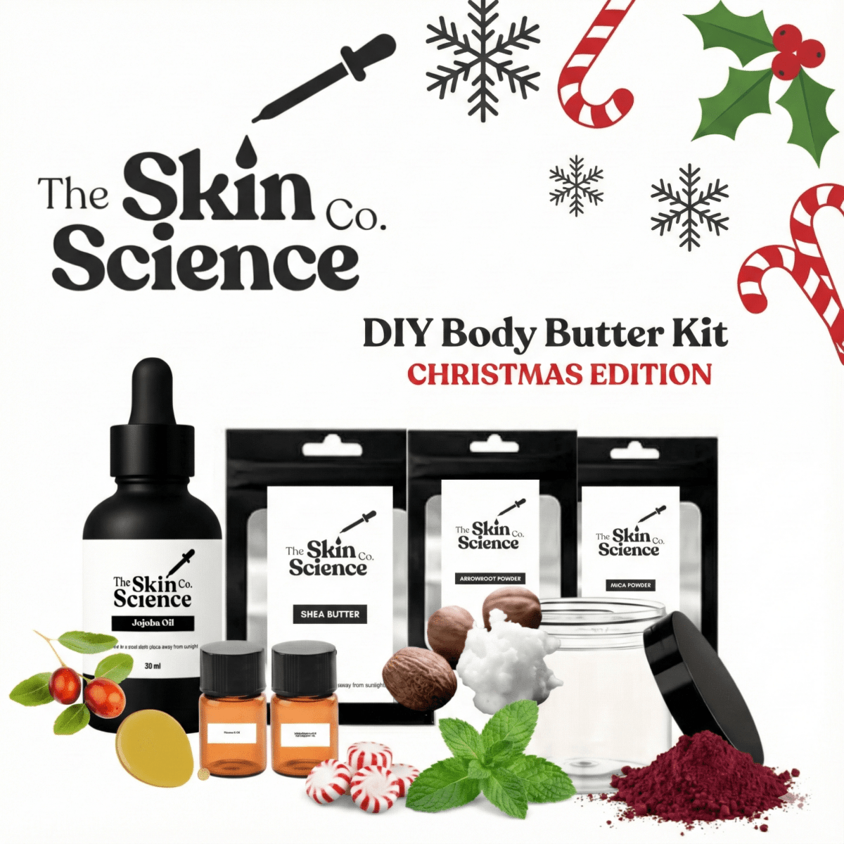 DIY Christmas Body Butter Kit - The SkinScience Company