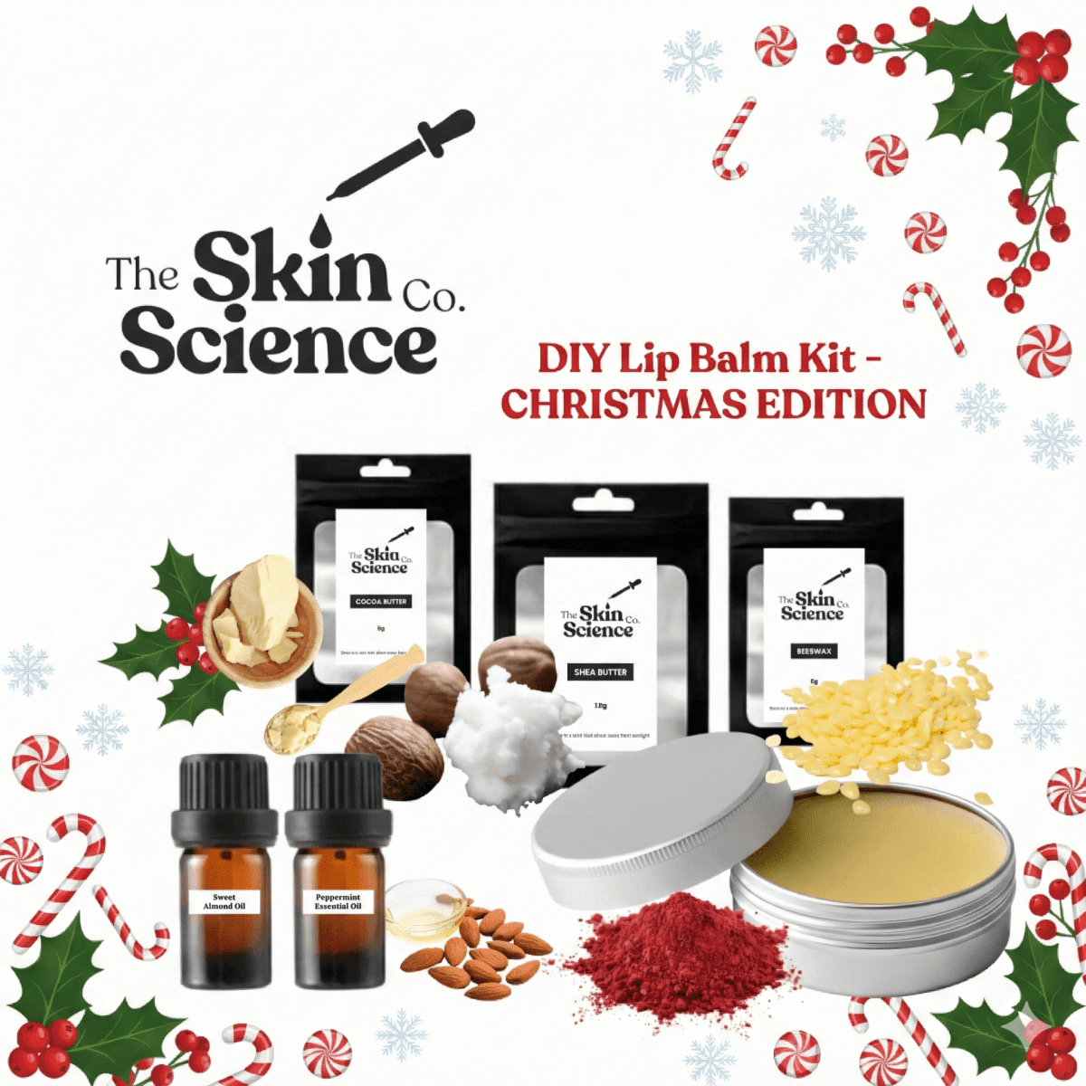 DIY Christmas Lip Balm Kit - The SkinScience Company