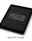 Formulating for Skin Types and Conditions eBook, digital formulation guide (PDF) | The Skin Science Company