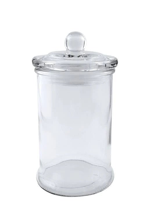 Glass Apothecary Jar - Medium - The SkinScience Company