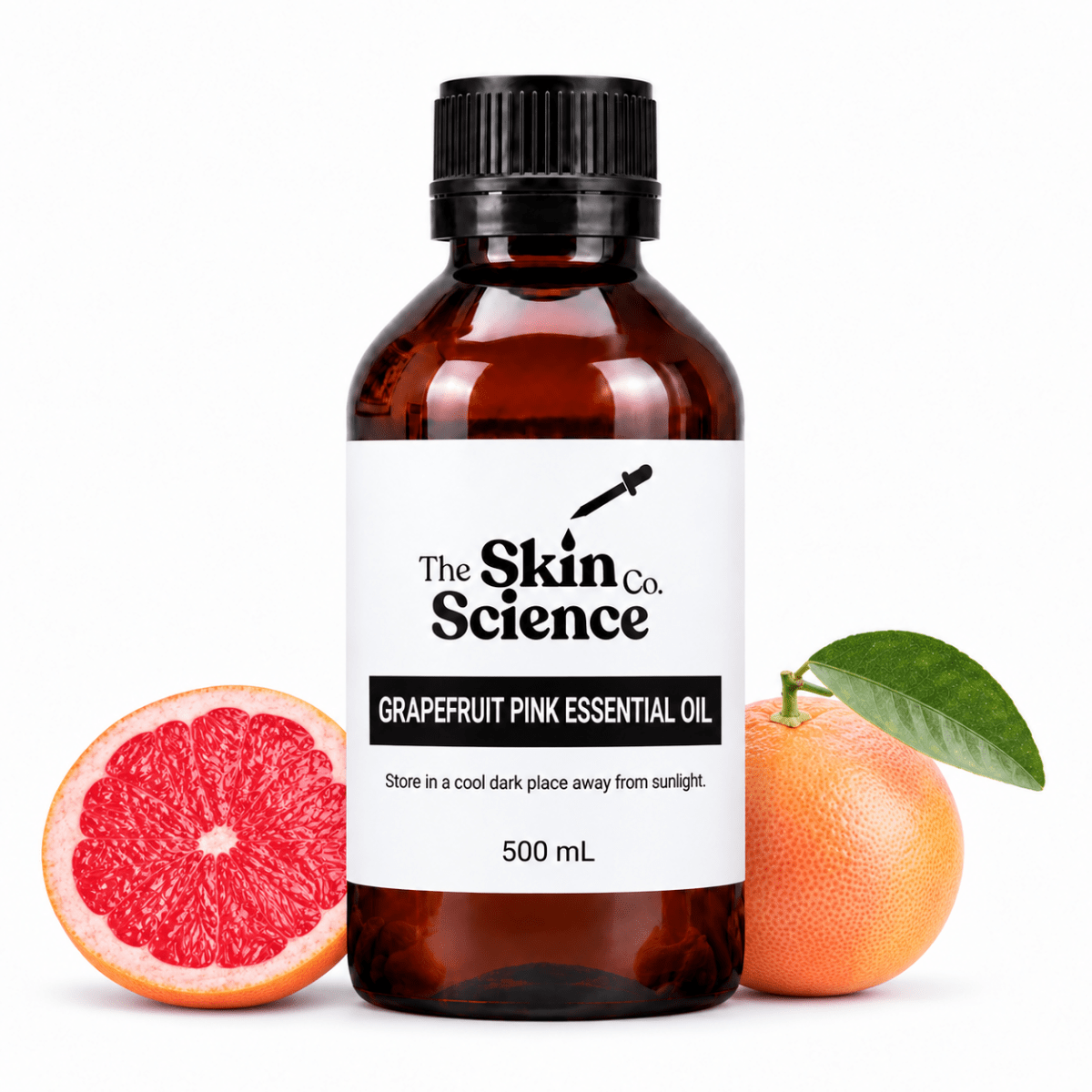 Grapefruit Pink Essential Oil 500 mL — SSC approved size-specific packaging