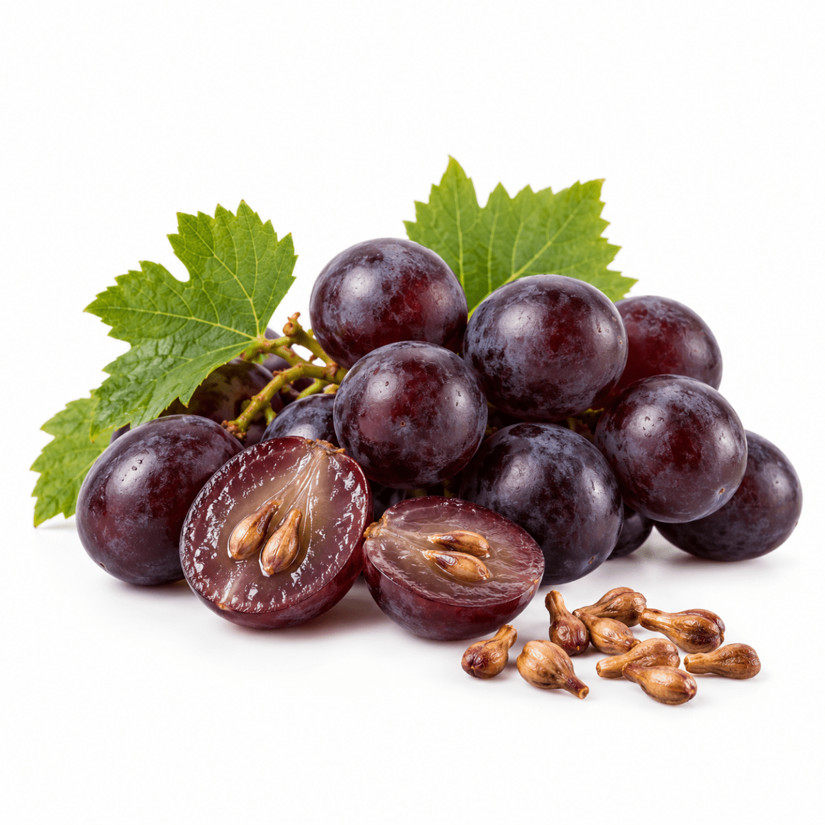 Grapes and grape seeds used to produce Grapeseed Oil